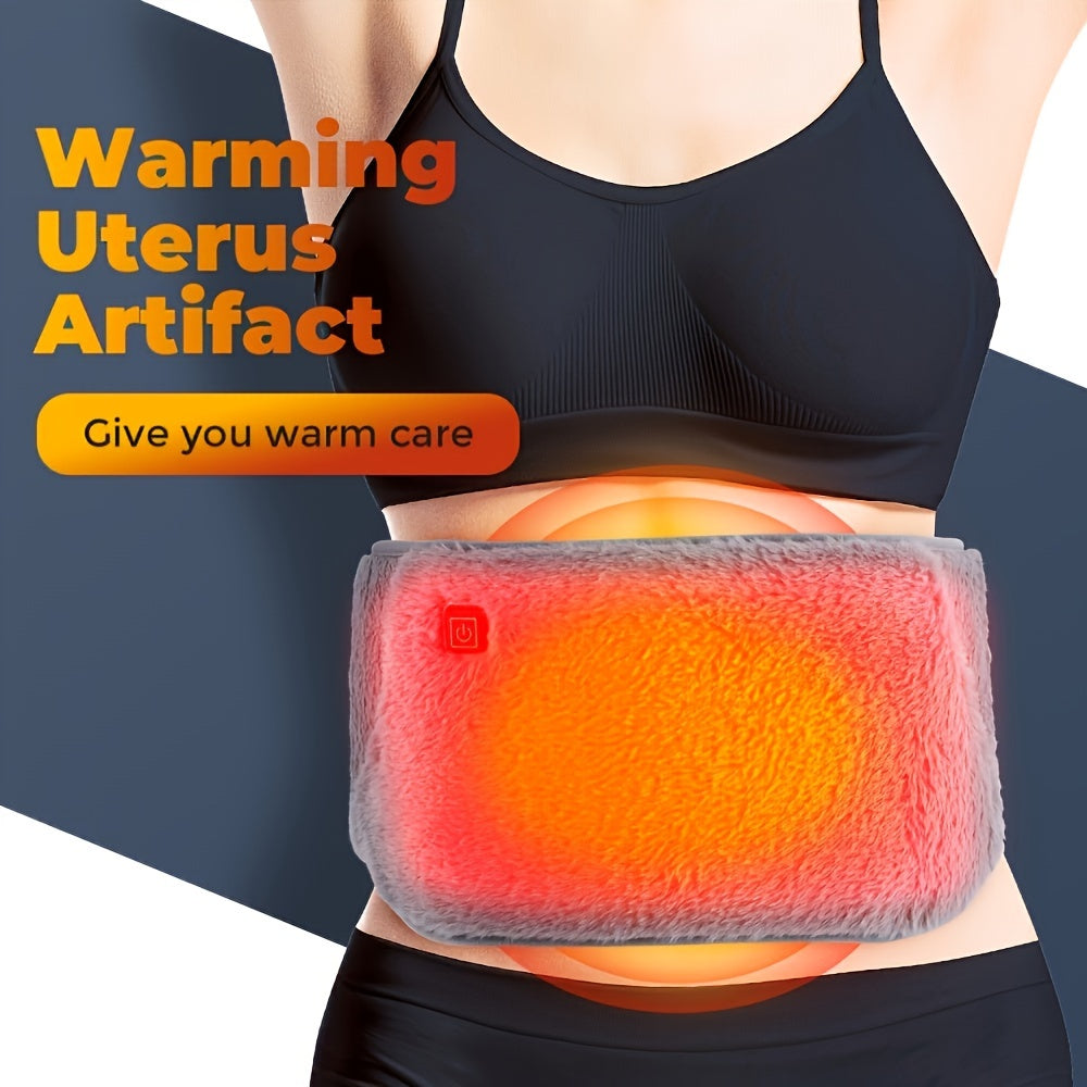 USB Powered Heated Belt, Heated Gloves Hand Warmer, Graphene Heated Hand And Waist Warmer, 3 Heating Modes for Fast Heat Generation, Crystal Velvet Material, Warm Lumbar Belt for Men And Women, Valentines Day Gifts