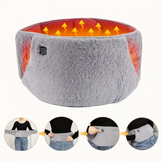 USB Powered Heated Belt, Heated Gloves Hand Warmer, Graphene Heated Hand And Waist Warmer, 3 Heating Modes for Fast Heat Generation, Crystal Velvet Material, Warm Lumbar Belt for Men And Women, Valentines Day Gifts