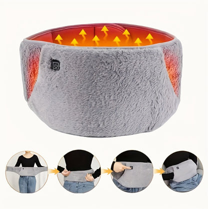 USB Powered Heated Belt, Heated Gloves Hand Warmer, Graphene Heated Hand And Waist Warmer, 3 Heating Modes for Fast Heat Generation, Crystal Velvet Material, Warm Lumbar Belt for Men And Women, Valentines Day Gifts